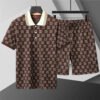 GUCC1 collar set two-piece shorts short sleeves（424185）