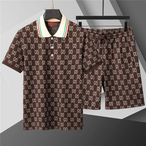 GUCC1 collar set two-piece shorts short sleeves（424185）