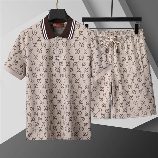 GUCC1 collar set two-piece shorts short sleeves（424185）