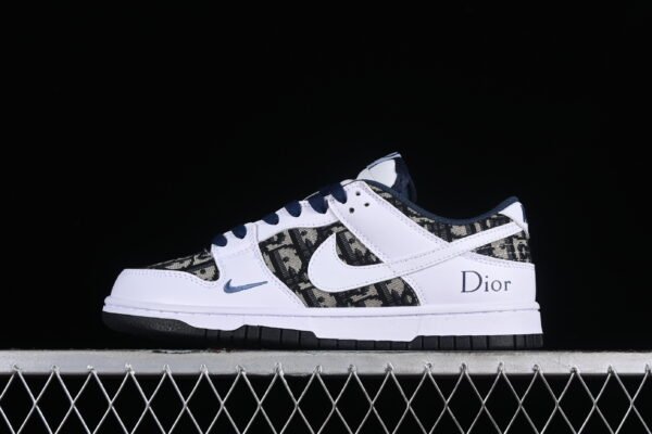 Nk SB Dunk Low Dior Anniversary High end Customized Low cut Casual Board Shoes（DR9158-007）