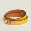 HERMES Madame calf leather double loop bracelet（H011113CD5RT2）
