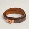 HERMES Madame calf leather double loop bracelet（H011113CD5RT2）