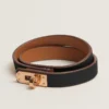 HERMES Madame calf leather double loop bracelet（H011113CD5RT2）