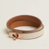 HERMES Madame calf leather double loop bracelet（H011113CD5RT2）