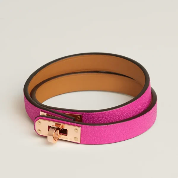 HERMES Madame calf leather double loop bracelet（H011113CD5RT2）