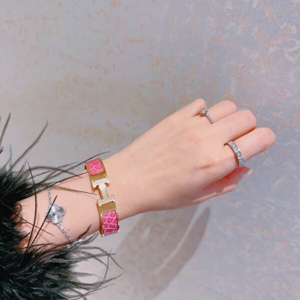 HERMES Enamel bracelet (Hl54B40)
