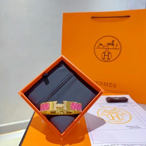 HERMES Enamel bracelet (Hl54B40)