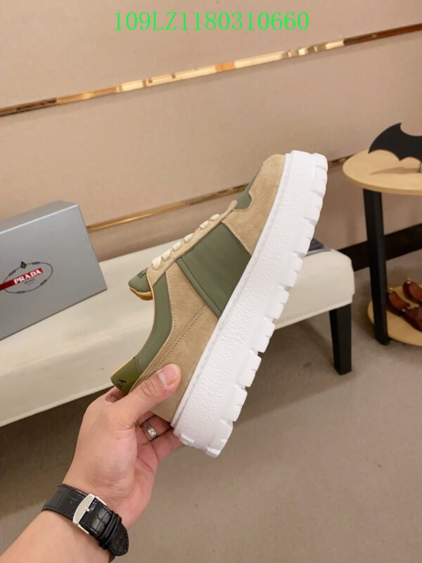 PRADA Downtown leather sneakers（109LZ118031）