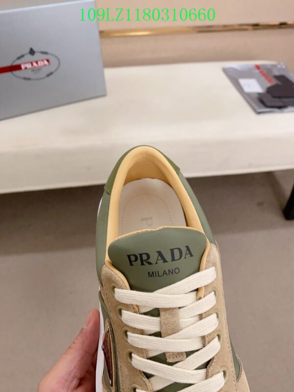 PRADA Downtown leather sneakers（109LZ118031）