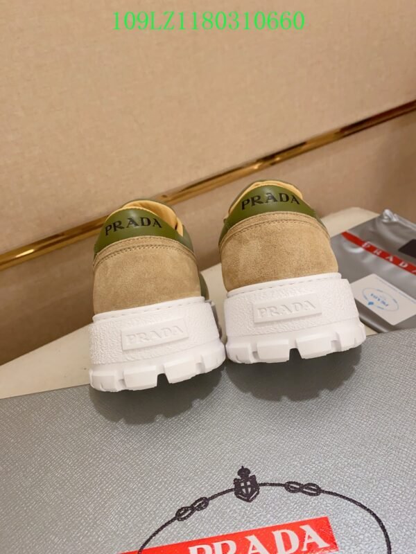 PRADA Downtown leather sneakers（109LZ118031）