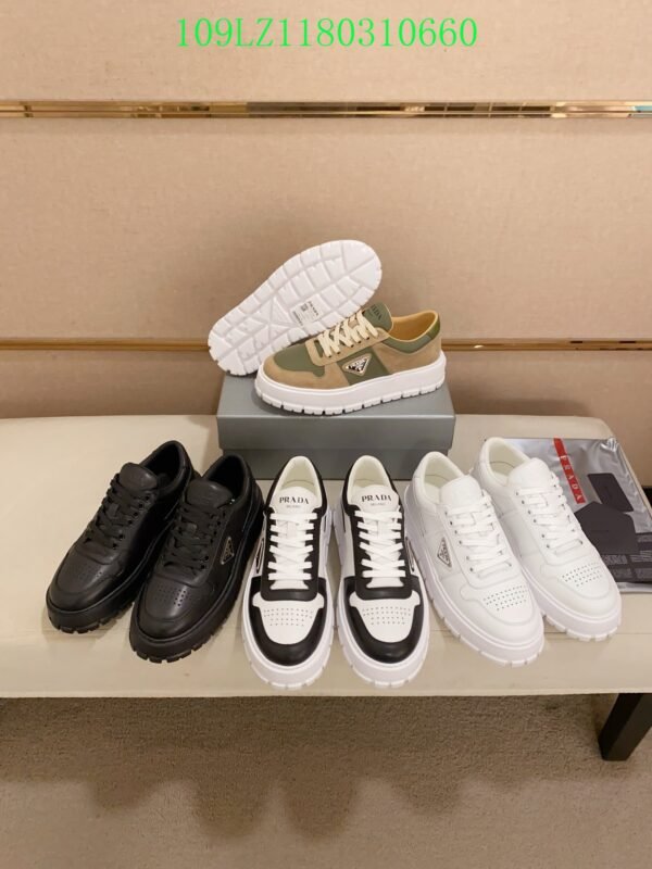 PRADA Downtown leather sneakers（109LZ118031）