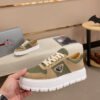 PRADA Downtown leather sneakers（109LZ118031）