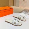 Hermes high-end sheepskin classic flat bottomed women's slippers (85LZ14-9-3)