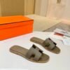 Hermes high-end sheepskin classic flat bottomed women's slippers (85LZ14-9-3)