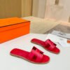 Hermes high-end sheepskin classic flat bottomed women's slippers (85LZ14-9-1)