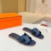 Hermes high-end sheepskin classic flat bottomed women's slippers (85LZ14-9-1)